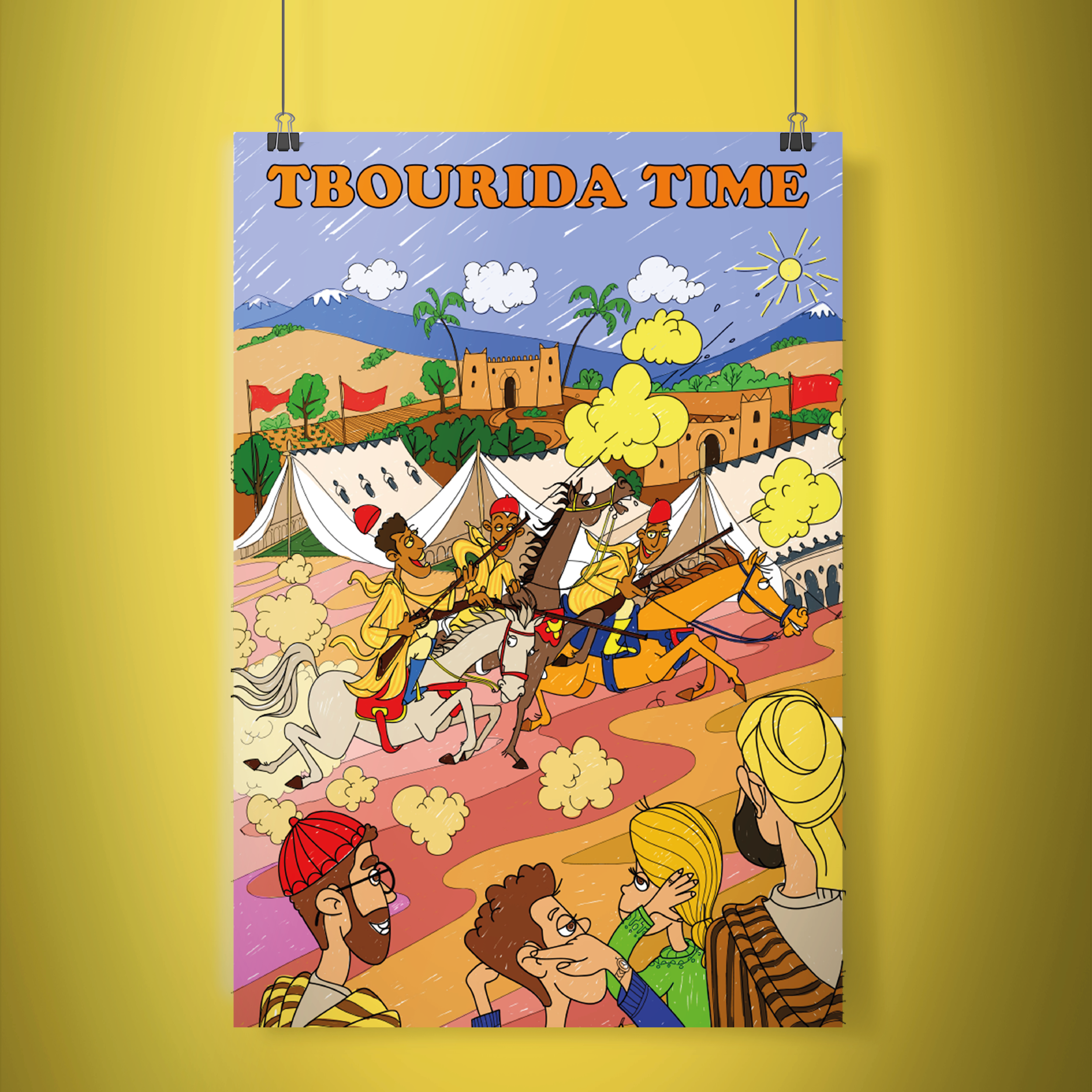 TBOURIDA TIME - Poster XXL Géant de Coloriage