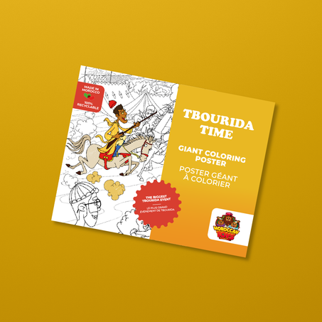 TBOURIDA TIME - Poster XXL Géant de Coloriage