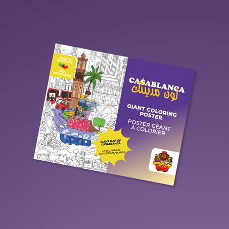 CASABLANCA - Poster XXL Géant de Coloriage